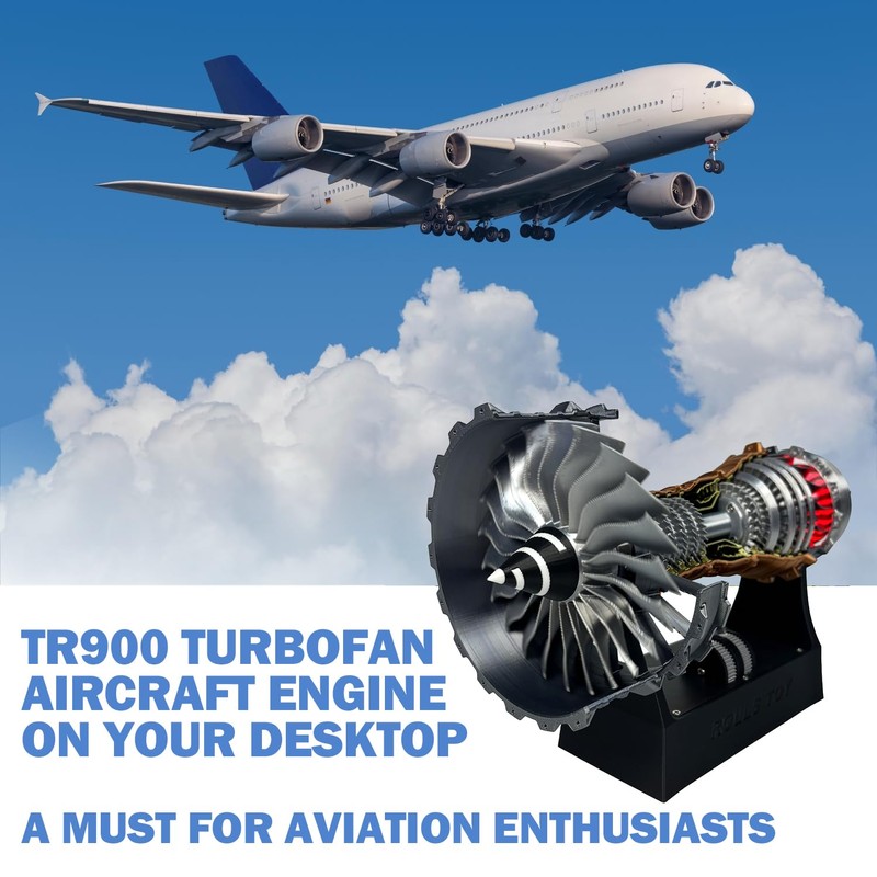 Turbofan Engine Model, Adjustable Speed TR900 Aircraft Engine Turbojet Engine