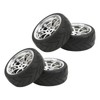 4PCS RC Car Tires,1/10 RC Wheels Strong Cushioning RC Tires