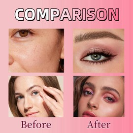 Eye Shadow Pallets For Women,Pi-nk Eyesh-adow Palette With 9 Colour,Makeup Eyeshadow,P-ink Eyeshad-ow,Sparkly Eyesha-dow,Pi-nk Makeup,Pin-k Glitter Eye-shadow,Long Lasting Highly Pigmented Eye Shadow