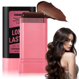 Hair Color Stick Temporary Hair Color for Gray Coverage Disposable Sweat-Proof Hair Dye Pen Dye Stick, Touch-Up Comb 2-In-1 Instant With Built-In Comb for Women Men Hairline Shading Pen (Brown)