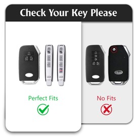 WORCAS TPU Smart Key Fob Case Protective Cover Compatible with Kia Carnival KA4 EX SX LX Fiesta 2023,6/7 Button Keyless Entry Remote Accessories(White)