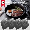 G.CATACC 4-Pack Pan Scrapers, Durable Plastic Dish Scraper Tool for