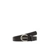 s.Oliver Women's Full Grain Leather Belt - Black (Black 9999)
