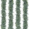 SOMYTING Artificial Mixed Eucalyptus Leaves Garland Faux Silver Dollar Eucalyptus