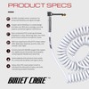 Bullet Cable 15′ Classic White Coil Cable