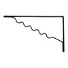 Wake Sangyo TK-113 Hanger Bracket, Shelf Bracket, Black, 9.4 inches