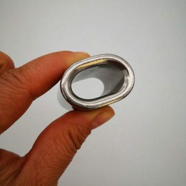 JY-MARINE Cable Ferrule,Stainless Steel 316 Crimping Loop Sleeve for Wire Rope 1/2",Heavy Duty,Marine Grade 2Pcs