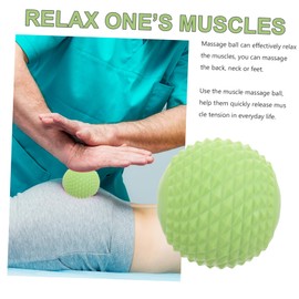 FRCOLOR 2pcs Deep Muscle Massage Ball Portable Yoga Massage Balls for Foot Relief Myofascial Release Tool for Sore Muscles and Relaxation Pink Green