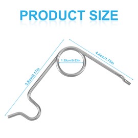 Fuel Door Spring, Stainless Steel Gas Tank Door Spring Fuel Door Spring Fit Fuel Door Replacement Compatible with 2007-2020 Tundra Toyota Repair Accessories Part 77305-0C050, 77305-0C060