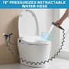 M METERXITY Handheld Bidet Sprayer, 1-In-2-Out Bidet Attachment for Toilet,