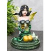 Ebros Gift Kneeling Bumblebee Spring Fairy With Crystal Ball On