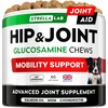STRELLALAB Glucosamine Treats for Dogs - Joint Supplement w/Omega-3 Fish