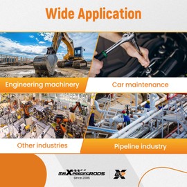 maXpeedingrods 1/2 Inch Drive Extended Length Impact Socket Set, 6Pcs Extra-Deep Length Extra-Deep Impact Set Heavy Duty with Case, 6 Sizes - Hex Sizes 3/4", 7/8", 15/16", 1-1/16”, 1-1/8", 1-1/4"