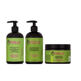 Mielle Organics Hair Care Rosemary Mint Shampoo, Conditioner, Hair Treatment