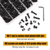 weideer 260PCS M5 T-Nuts Screws Assortment Kit,Compatible with Rail Mount,Replacement