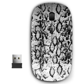 KAWAMOUSE 2.4G Ergonomic Portable USB Wireless Mouse for PC, Laptop, Computer, Notebook with Nano Receiver (Snake)