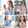 2-Pack Elegant Compact Travel Makeup Mirrors for Men Women, Dual-Sided