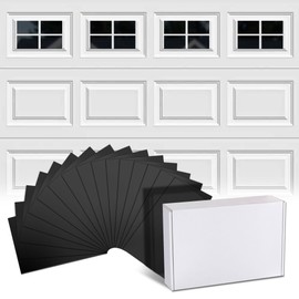 Magnetic Garage Door Decorative Hardware Garage Door Decorative Hardware Magnetic Garage Door Decorations Attractive Accents Curb Appeal Decor Easy Installation Black (32pcs Magnetic Windows)