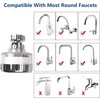 Dexspoeny 7Pcs Sink Water Filter with Filter Elements Set, Universal