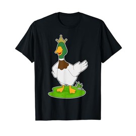 Duck König Krone T-Shirt, black