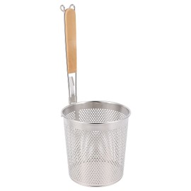 DOITOOL Pasta Basket Noodle Filter Spoon Basket Kitchen Mesh Spider Strainer Basket Fried Colander Stainless Steel Noodle Blanching Basket Spaghetti Deep Strainer Skimmer ï¼ˆ 12CM ï¼‰