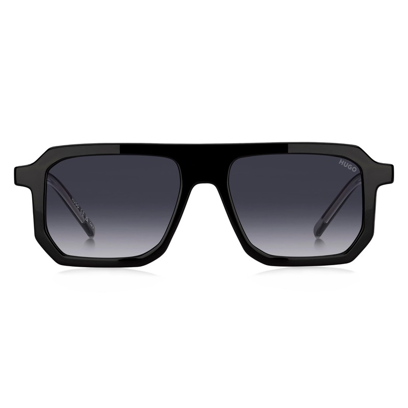 HUGO Men's Hg 1312/S Sunglasses, Black, 53/17/145, black