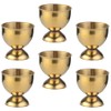 Cabilock 6pcs Egg Cup Egg Tray Stainless Steel Boiled Egg