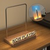 KORRTFID Now Playing Vinyl Record Stand, Light Up Vinyl Record