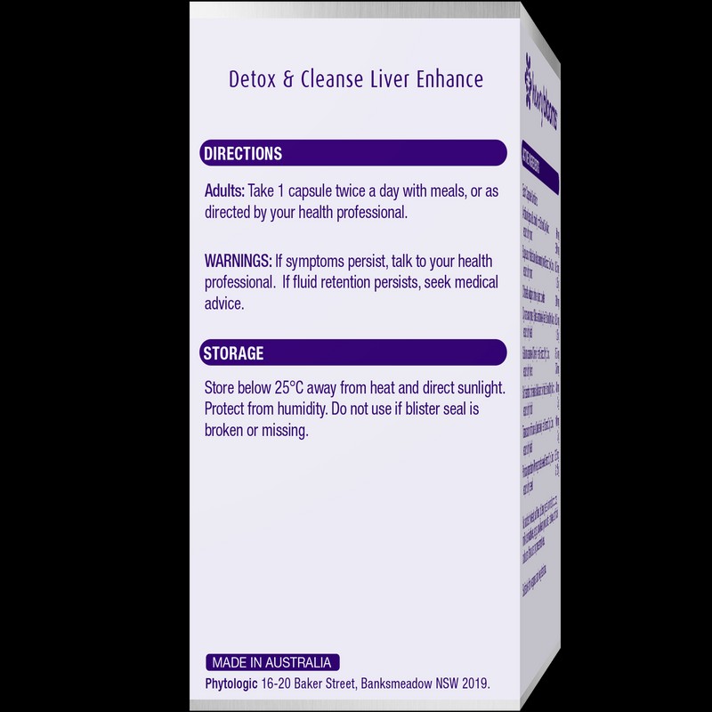 Henry Blooms Detox & Cleanse Liver Enhance 60 Capsules