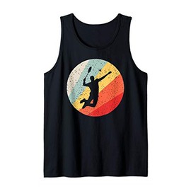 Retro Badminton Birdie: Vintage Style Badminton Tank Top