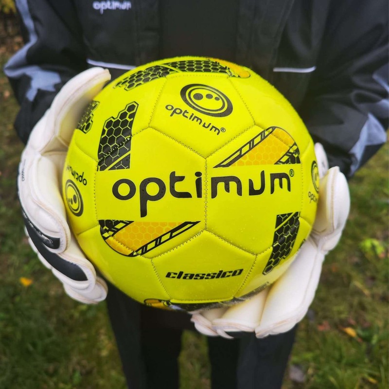 Optimum Classico All-Weather Football Ball - Stylish, Soft-Touch PVC, Even