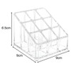 eKsdf 9 Sections Lipstick Lip Gloss Organiser, Transparent Acrylic Lipstick