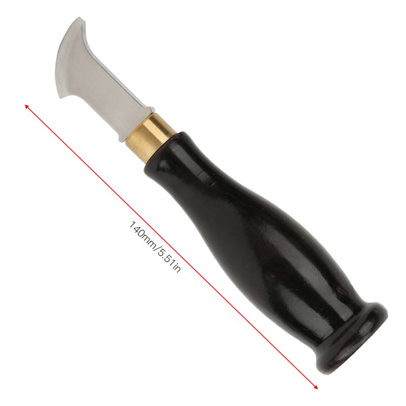 Fan shaped Edge Creaser Sandalwood Handle Leather Edge Marking Craft