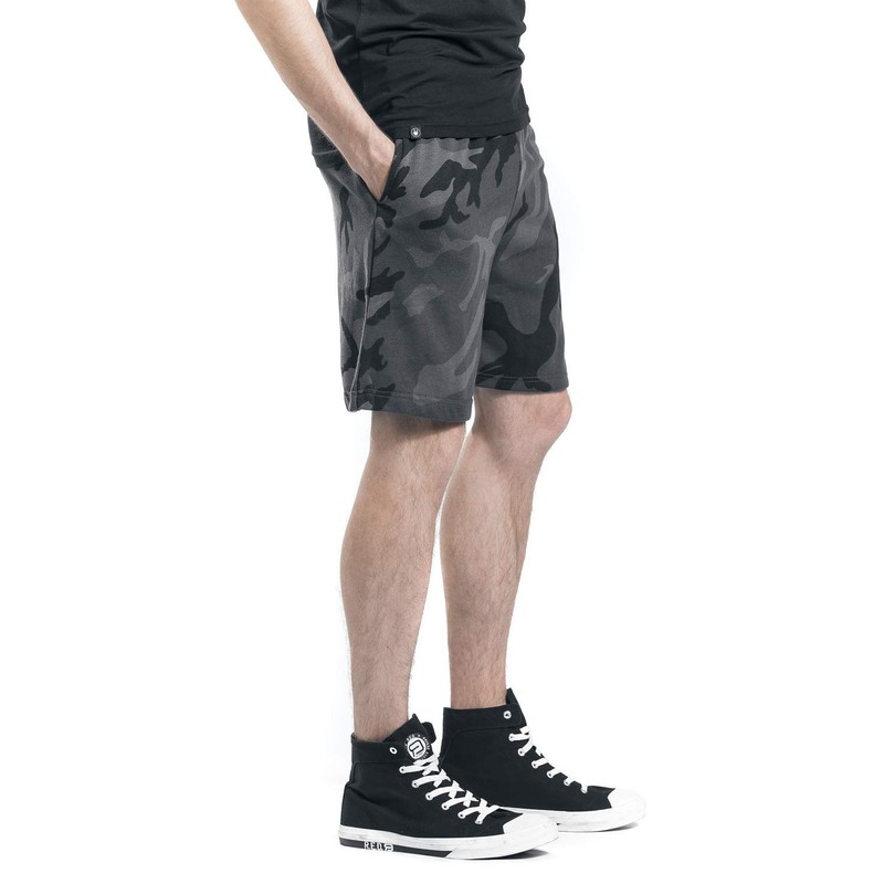 Urban Classic Men's Basic Terry Shorts, Mehrfarbig (Dark Camo 784),