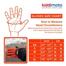 KIDDIMOTO Kinder-Fahrradhandschuhe – für Kinder-Fahrrad, Laufrad, Roller und Skateboard (Handschuhe für Jungen) | erhältlich in verschiedenen Größen und Designs