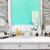 Relaxdays Cotton Swab Storage Box, Acrylic Lidded Organiser, Stick Bathroom