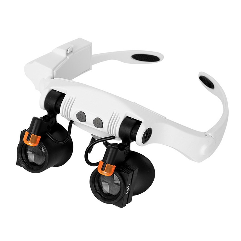 Headband Magnifier Eye Loupes Eyeglass Style Hands-Free Magnifying Multiple Magnifications