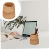 DOITOOL 1pc Hand Woven Storage Basket Desktop Sundries Organizer Compact
