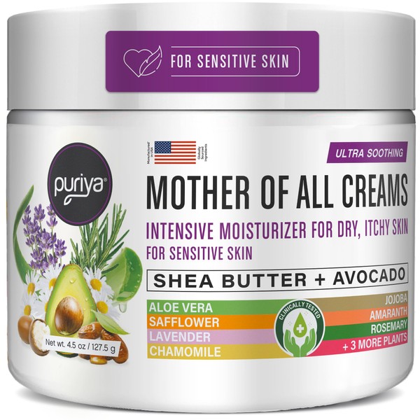 Puriya Intensive Moisturizer with Honey, Shea Butter, Hydrating, Soothing for