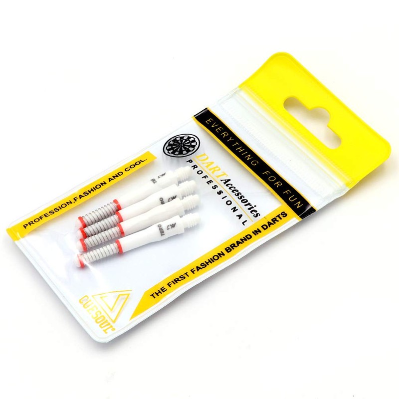 CUESOUL TERO AK7 White Dart Stems Darts Shafts Built-in Spring