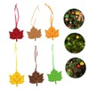 COHEALI 6pcs Decorative Hanging Maple Leaf Pendants for Christmas Vibrant