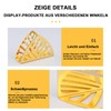 Napkin Holder, 4 Pieces, Simplicity Stainless Steel Triangle, Napkin Holder,