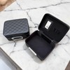 Quilted Rectangular Travel Makeup Bag Makeup Case