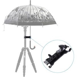 Camera Umbrella Tripod Holder,Outdoor Umbrella Camera Fixation Tripod Clip Bracket Stand Mount Clamp Photography Photo Studio Tripod for Outdoor Shooting on Rainy Day