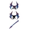 Himine Dragon Wings Props Cosplay Wing With Tail (Blue)