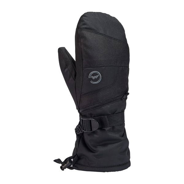 Gordini Kids' Ultra Drimax Gauntlet Mitten, Black, Small