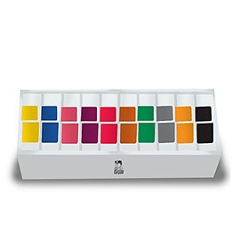 Doctor Stuff - Solid Color File File Labels, Compatible with Smead Series, Unlaminated Solid Stickers, Complete Set of 10 Colors with Tray, 2" X 1", 10 Rolls of 250 Labels