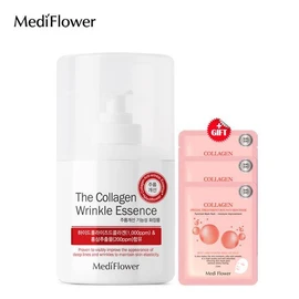 Mediflower The Collagen Wrinkle Essence 250ml + 3 mask packs