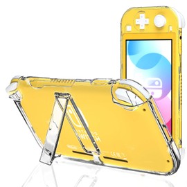 Clear Case for Switch Lite with Kickstand, Hard Case for Switch lite with Stand