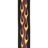 D'Addario Woven Guitar Strap, Red Hot Rod Flame